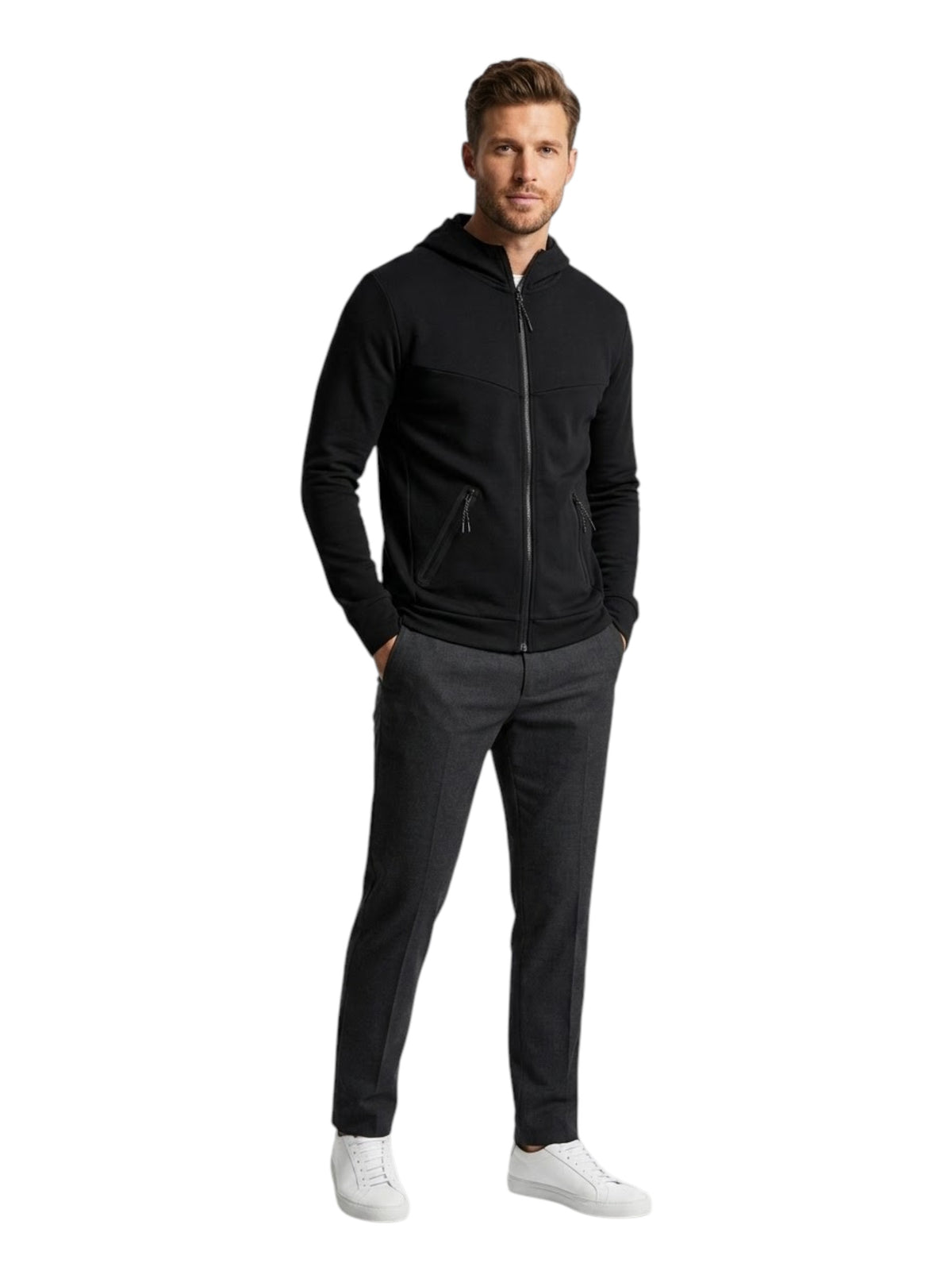 Image for Men's Plain Hoodies,Black