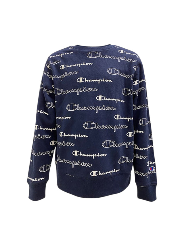 Image for Kids Boy's Brand Logo Printed Sweater,Navy