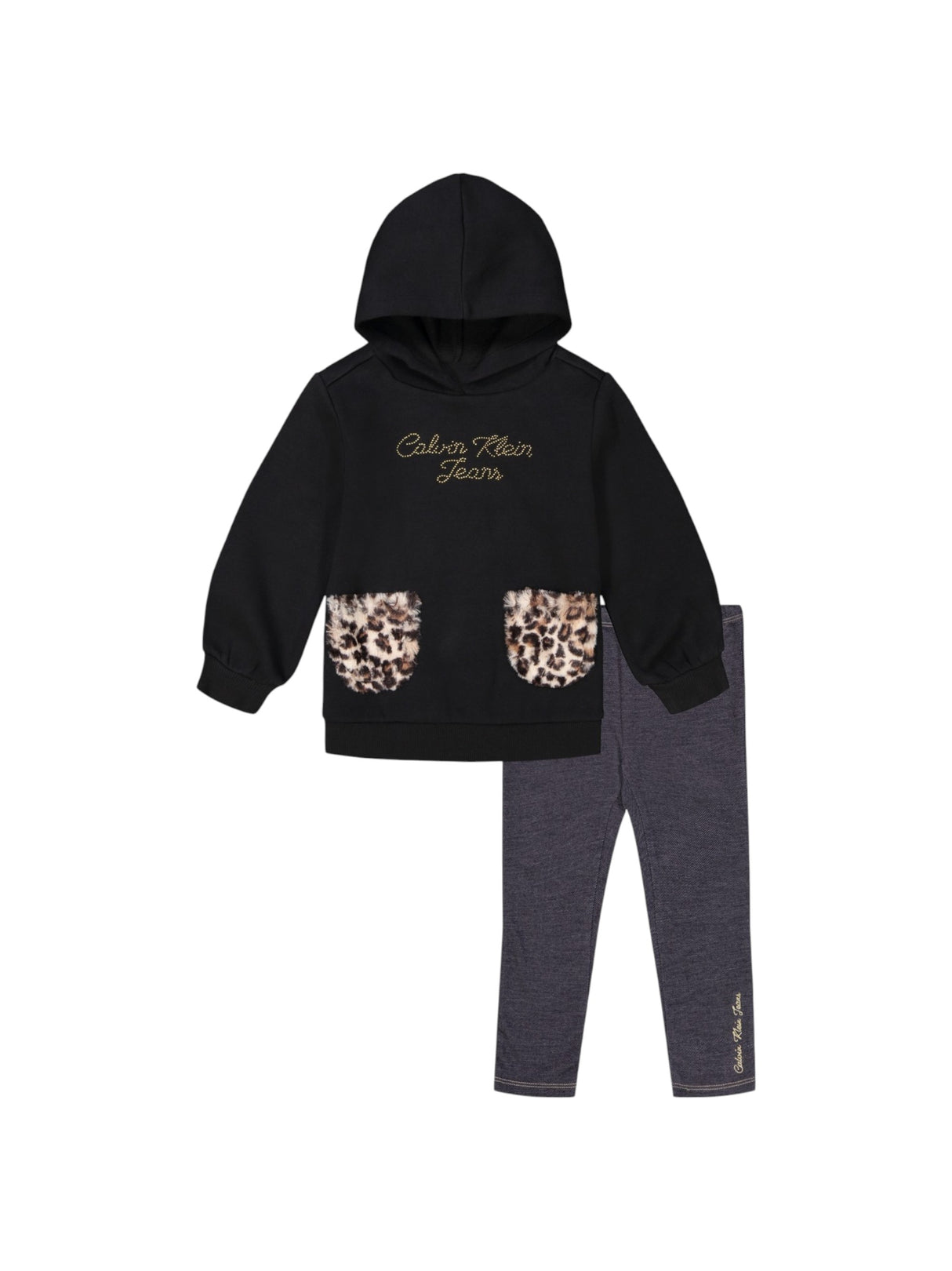 Image for Kids Girl's Plain Set 2 Pieces,Black