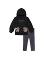 Image for Kids Girl's Plain Set 2 Pieces,Black