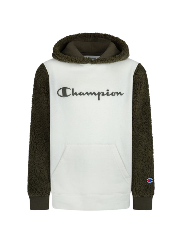 Image for Kids Boy's Brand Logo Printed Hoodies,Beige/Olive