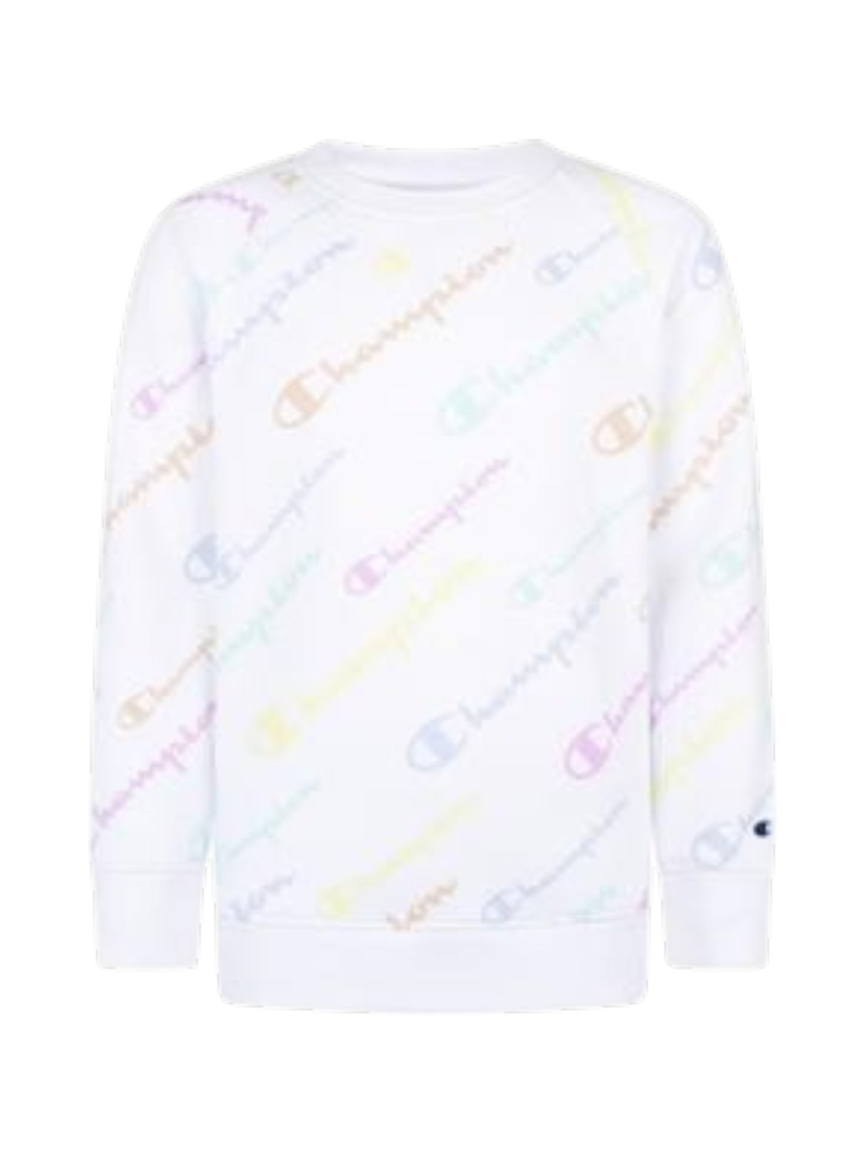 Image for Kids Girl's Brand Logo Printed Sweater,White