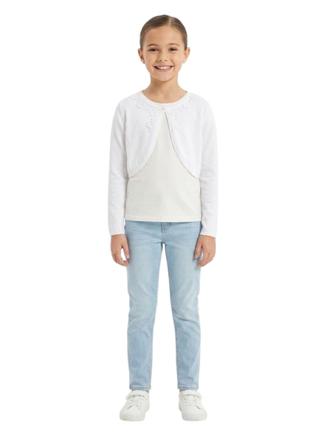 Image for Kids Girl's Plain Cardigan,White