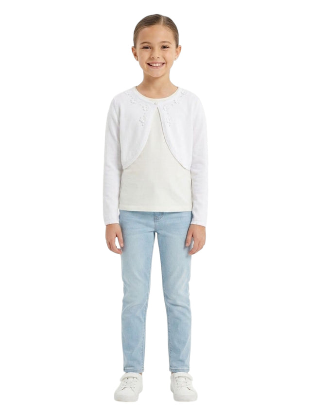 Image for Kids Girl's Plain Cardigan,White