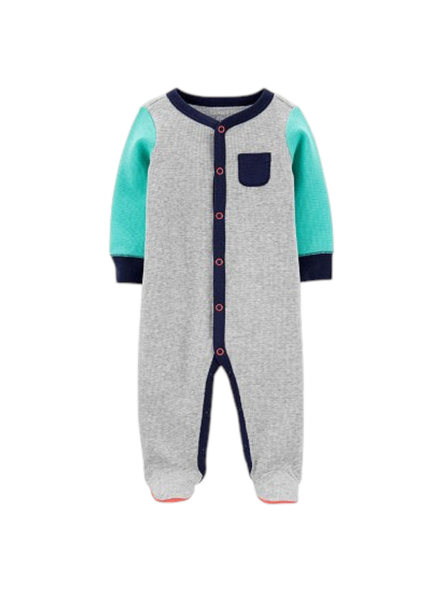 Image for Kids Boy's Color Blocked Jumpsuit,Grey