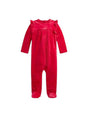 Image for Kids Girl's Plain Jumpsuit,Red
