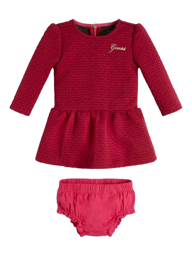 Image for Kids Girl's Textured Dress With Slip,Pink
