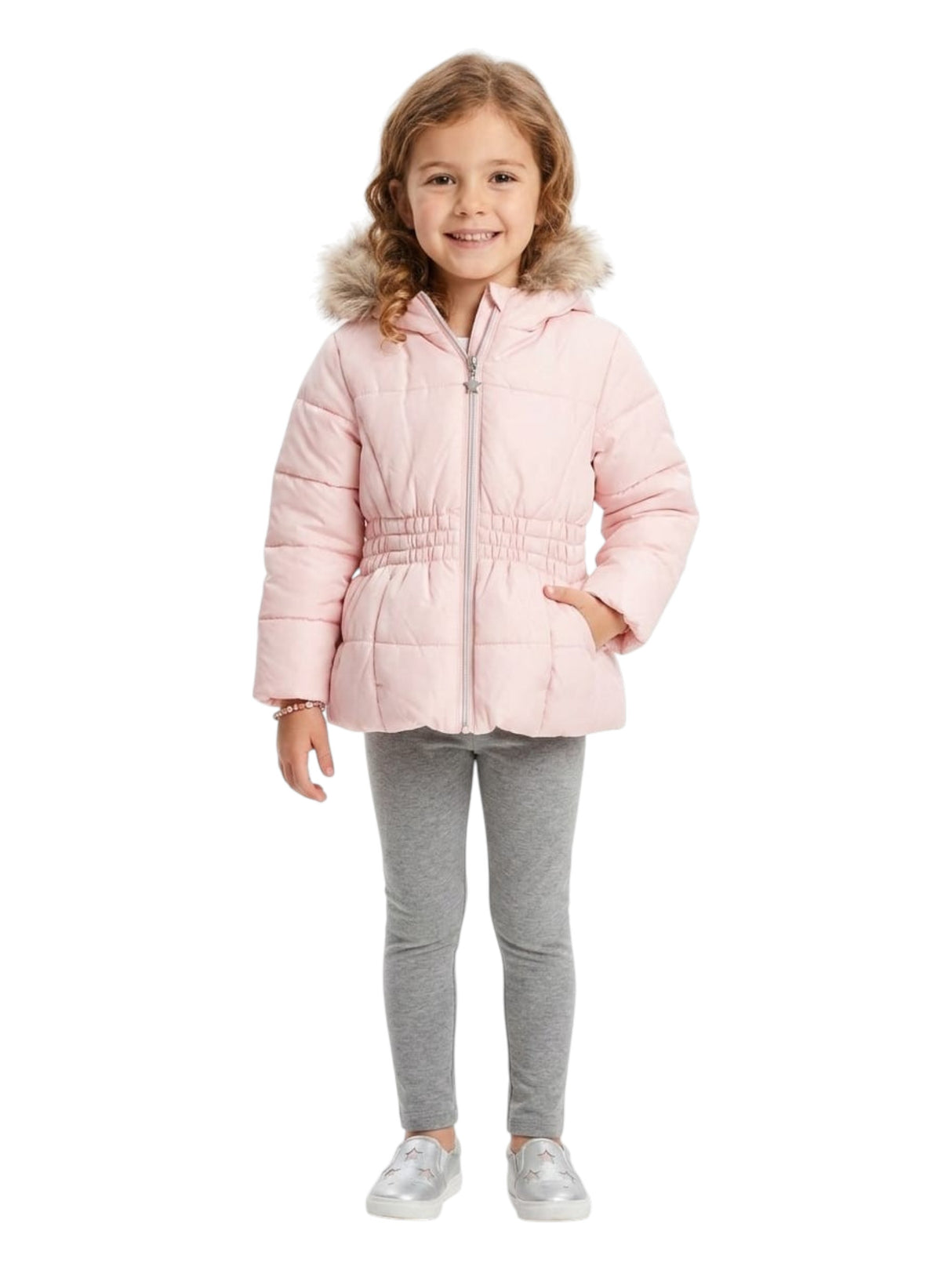 Image for Kids Girl's Quilted Jacket,Pink