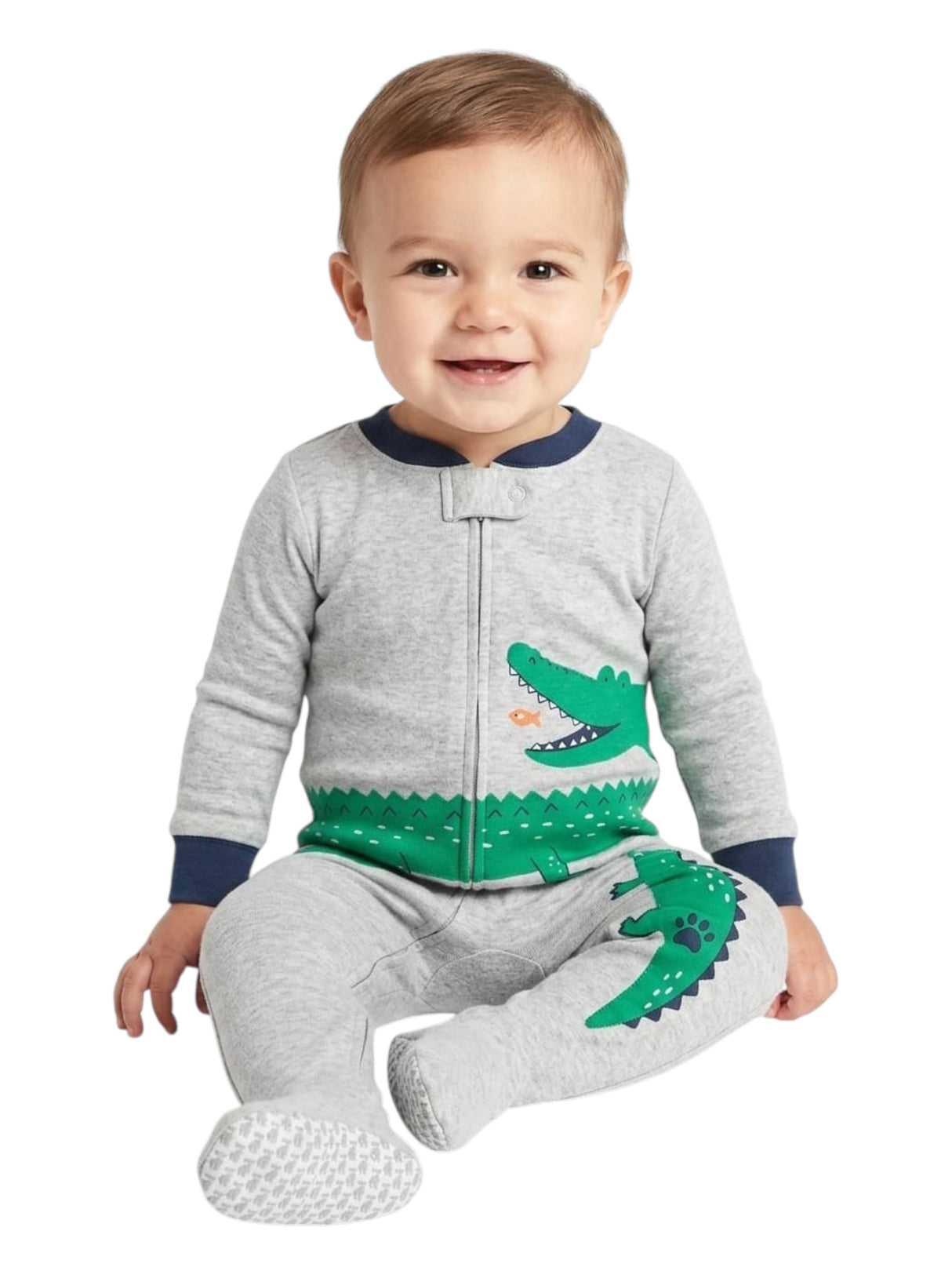 Image for Kids Boy's Printed Jumpsuit,Grey