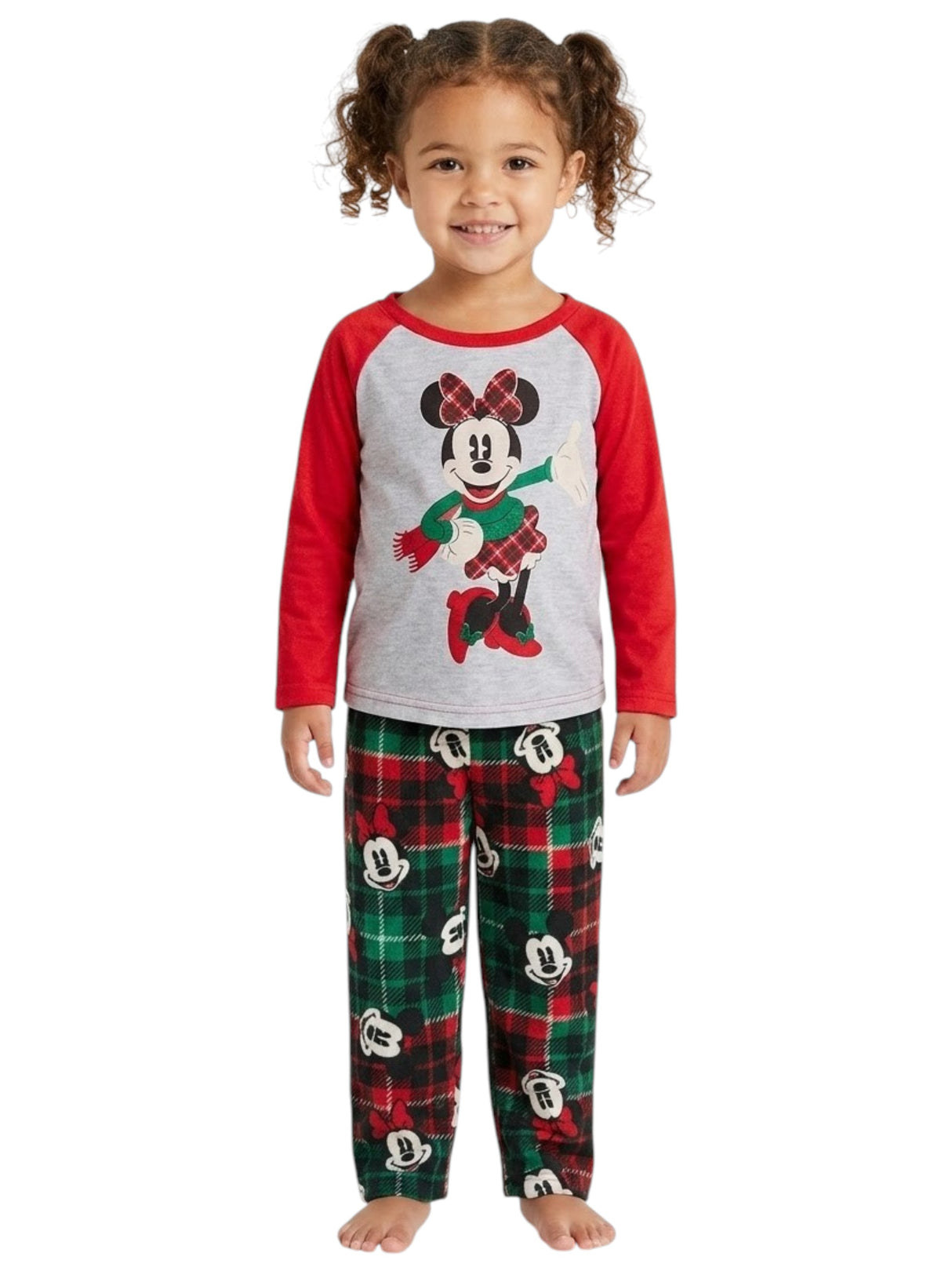 Image for Kids Girls Printed Sleepwear Set Top & Pant,Red