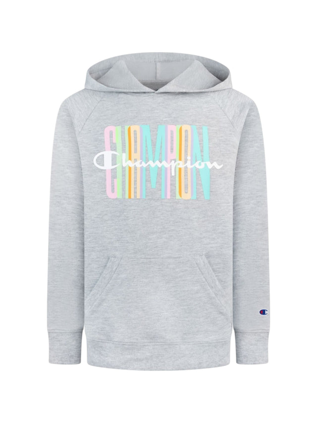 Image for Kids Girl's Brand Logo Printed Hoodies,Light Grey