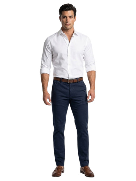 Image for Men's Plain Solid Pant,Navy