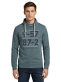 Image for Men's Printed Hoodies,Dark Dusty Blue