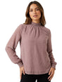 Image for Women's Textured Top,Nude Pink