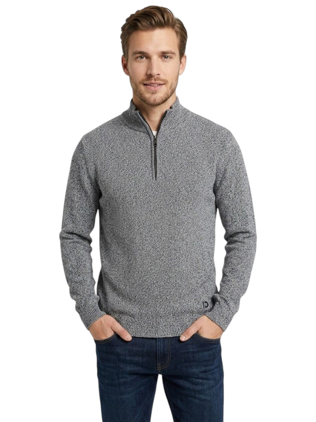 Image for Men's Plain Solid Sweaters,Grey