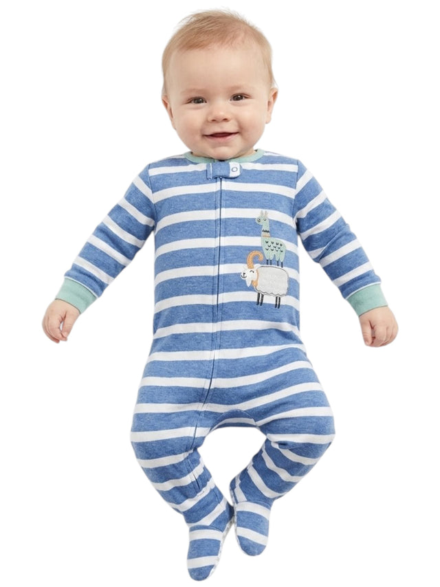 Image for Kids Boy's Striped Jumpsuit,Navy/White