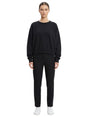 Image for Women's Plain Solid Sweaters,Black