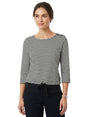 Image for Women's Striped Top,Black/White