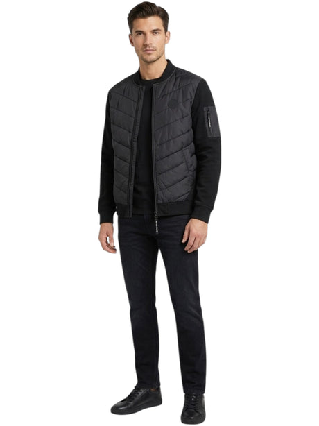Image for Men's Quilted Jacket,Black