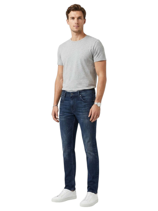 Image for Men's Plain Jeans Pants,Blue