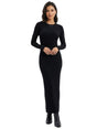 Image for Women's Ribbed Dress,Black