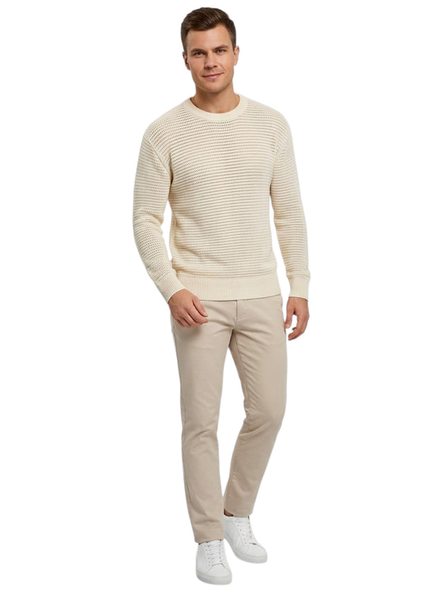 Image for Men's Open Knitted Sweaters,Light Beige