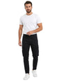 Image for Men's Plain Solikd Cargo Pant,Black