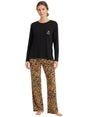 Image for Women's Printed Sleepwear Set,Black/Tiger