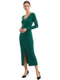 Image for Women's Ribbed Dress,Dark Green