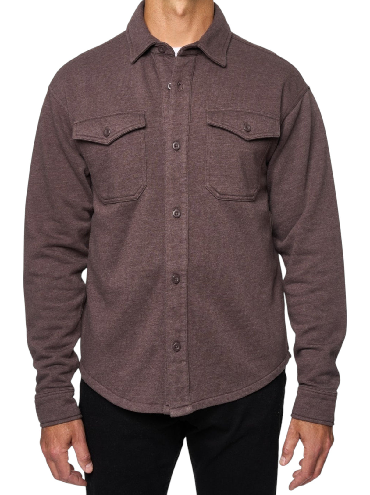 Image for Men's Plain Dress Shirt,Brown