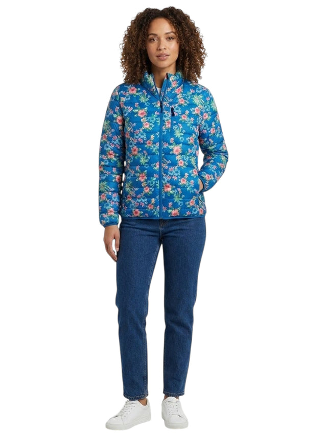Image for Women's Quilted Floral Printed Jacket,Multi