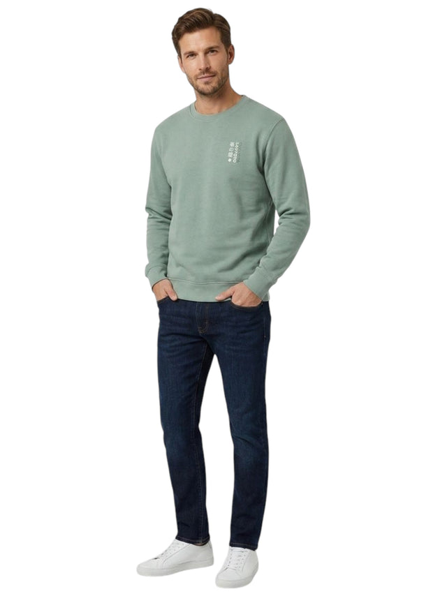 Image for Men's Printed Sweaters,Mint Green