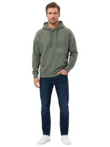 Image for Men's Printed Back Hoodies,Olive