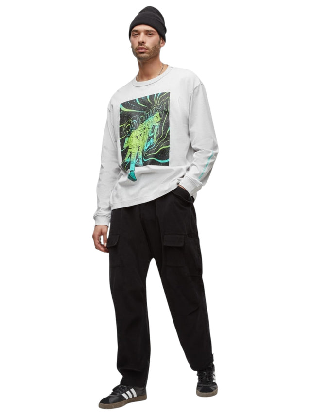 Image for Men's Printed Sweaters,Light Grey