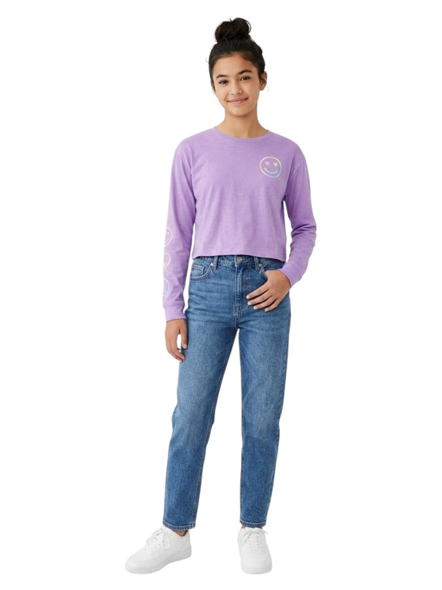 Image for Kids Girl's Printed Top,Purple