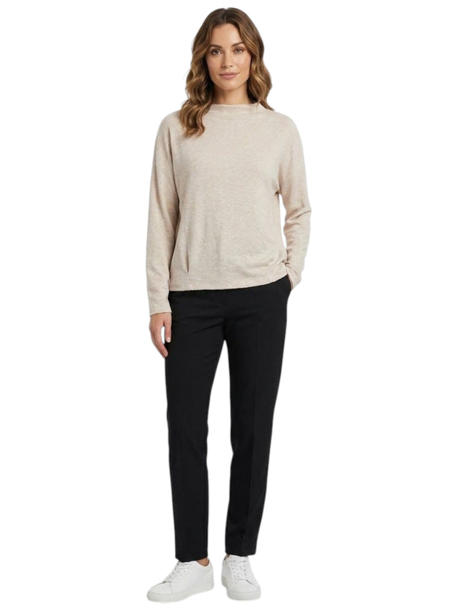Image for Women's Plain Solid Top,Beige