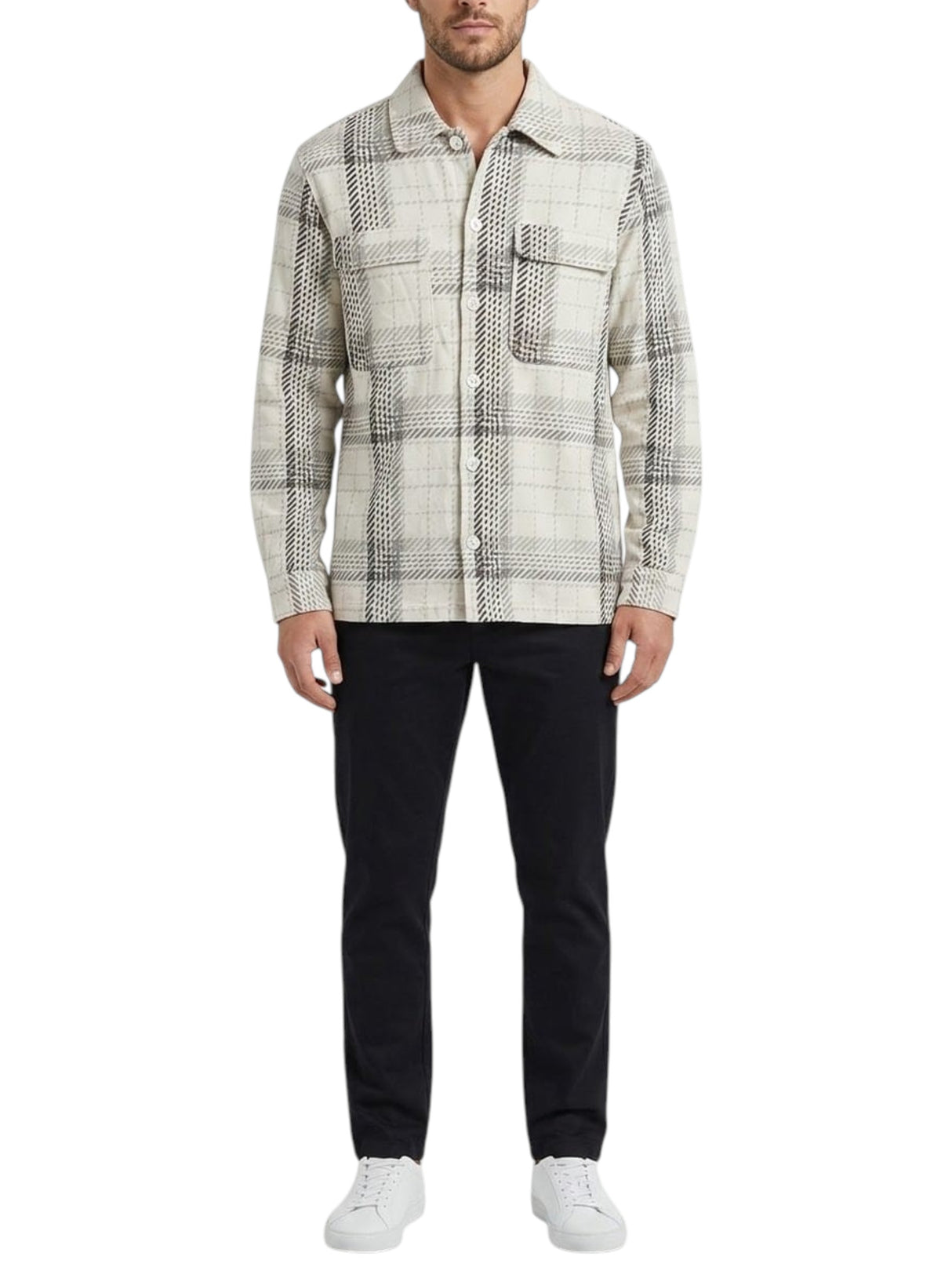 Image for Men's Plaid Dress Shirt,Multi