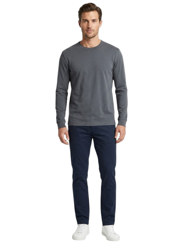 Image for Men's Plain Solid Top,Dark Grey