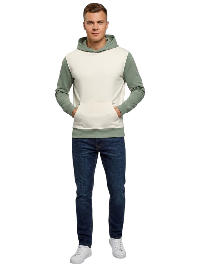 Image for Men's Colorblocked Hoodies,Off White
