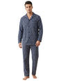 Image for Men's Plaid Sleepwear Set 2Pieces,Navy
