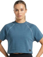 Image for Women's Plain Solid Top,Dusty Navy