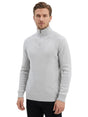 Image for Men's Plain Solid Sweaters,Light Grey