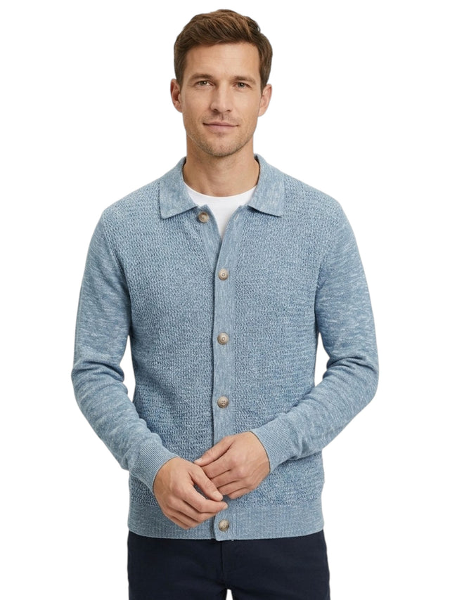 Image for Men's Knitted Cardigan,Light Navy