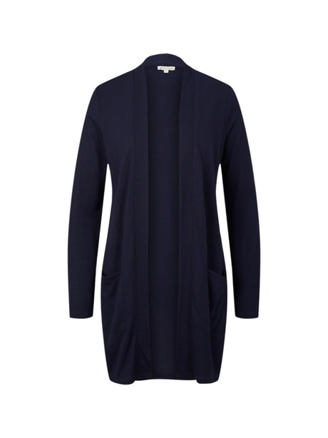 Image for Women's Plain Solid Cardigan,Navy