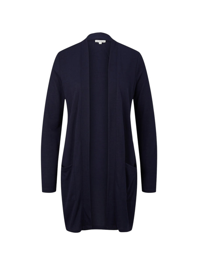 Image for Women's Plain Solid Cardigan,Navy
