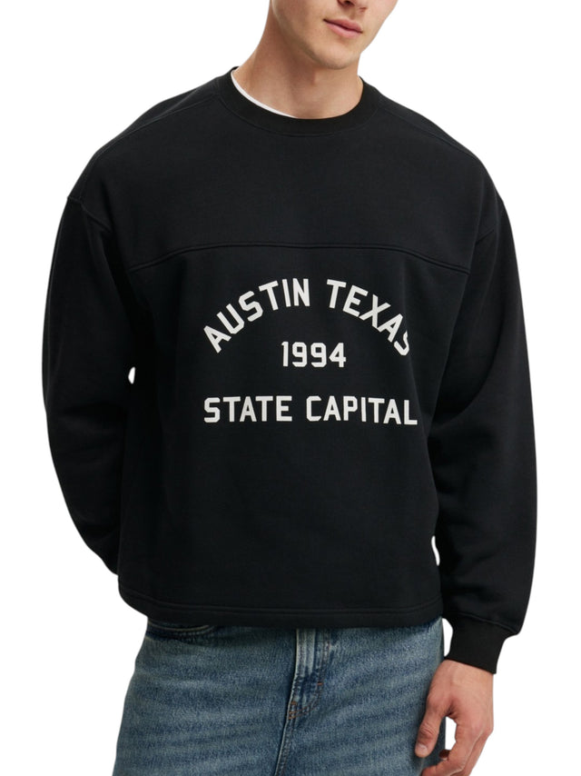 Image for Men's Printed Sweaters,Black