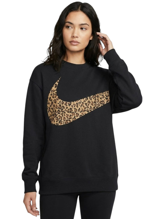 Image for Women's Brand Logo Printed Sweaters,Black