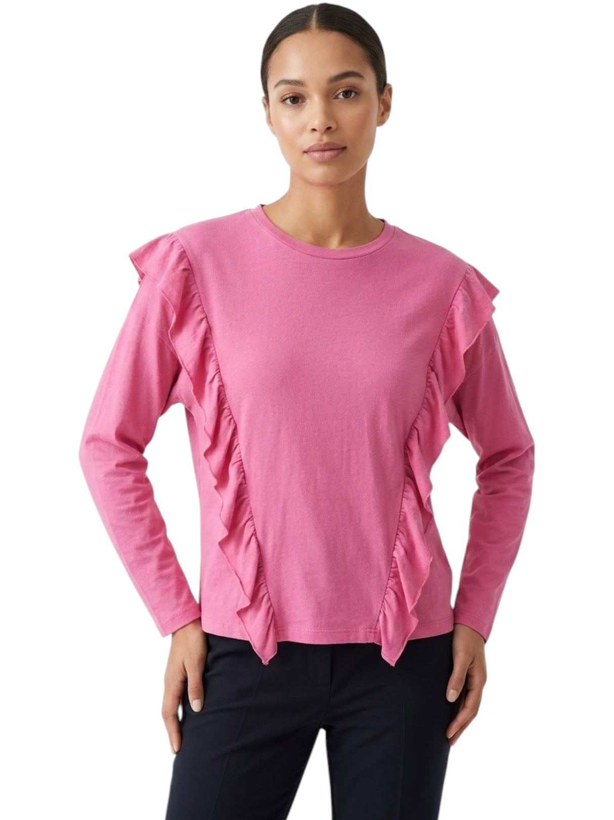 Image for Women's Ruffled Top,Pink