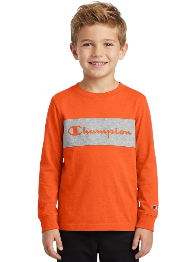 Image for Kids Boy's Brand Logo Printed Top,Orange