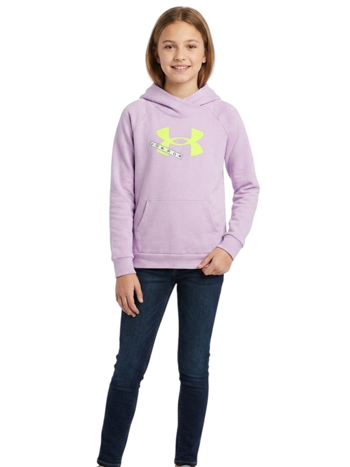 Image for Kids Girl's Brand Logo Printed Hoodies,Purple